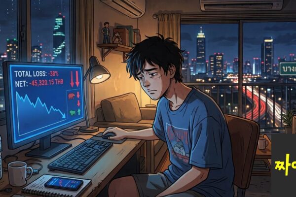The sight of someone deep in thought while staring at the stock market screen